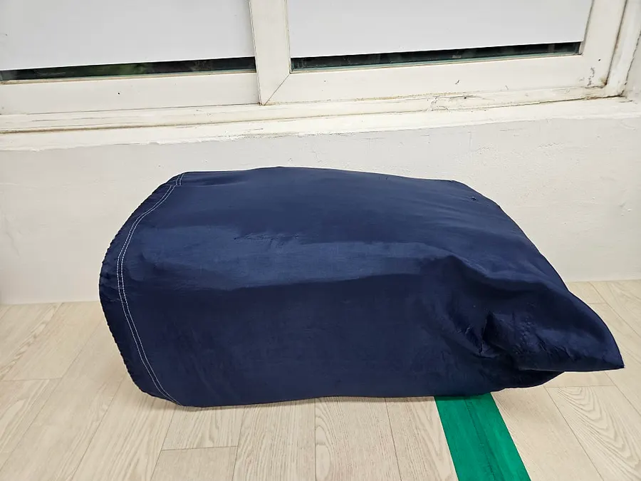 미용실 수건 세탁 작업 사진