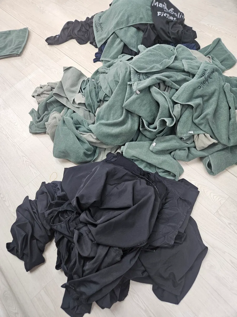 크로스핏 수건 세탁 작업 사진